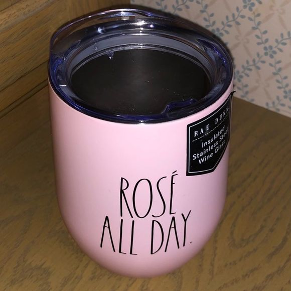 Rae Dunn Rosé All Day Insulated Wine Drink Tumbler - Picture 4 of 5